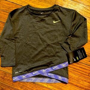 Toddler girl Nike Dry Fit long sleeve shirt.